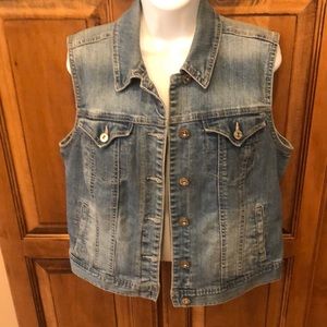 Style and Company denim size medium denim vest.